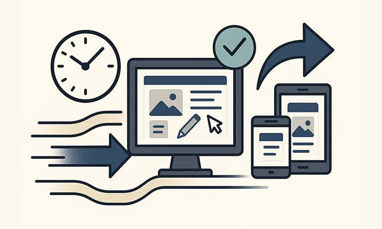 スピーディーで柔軟な進行